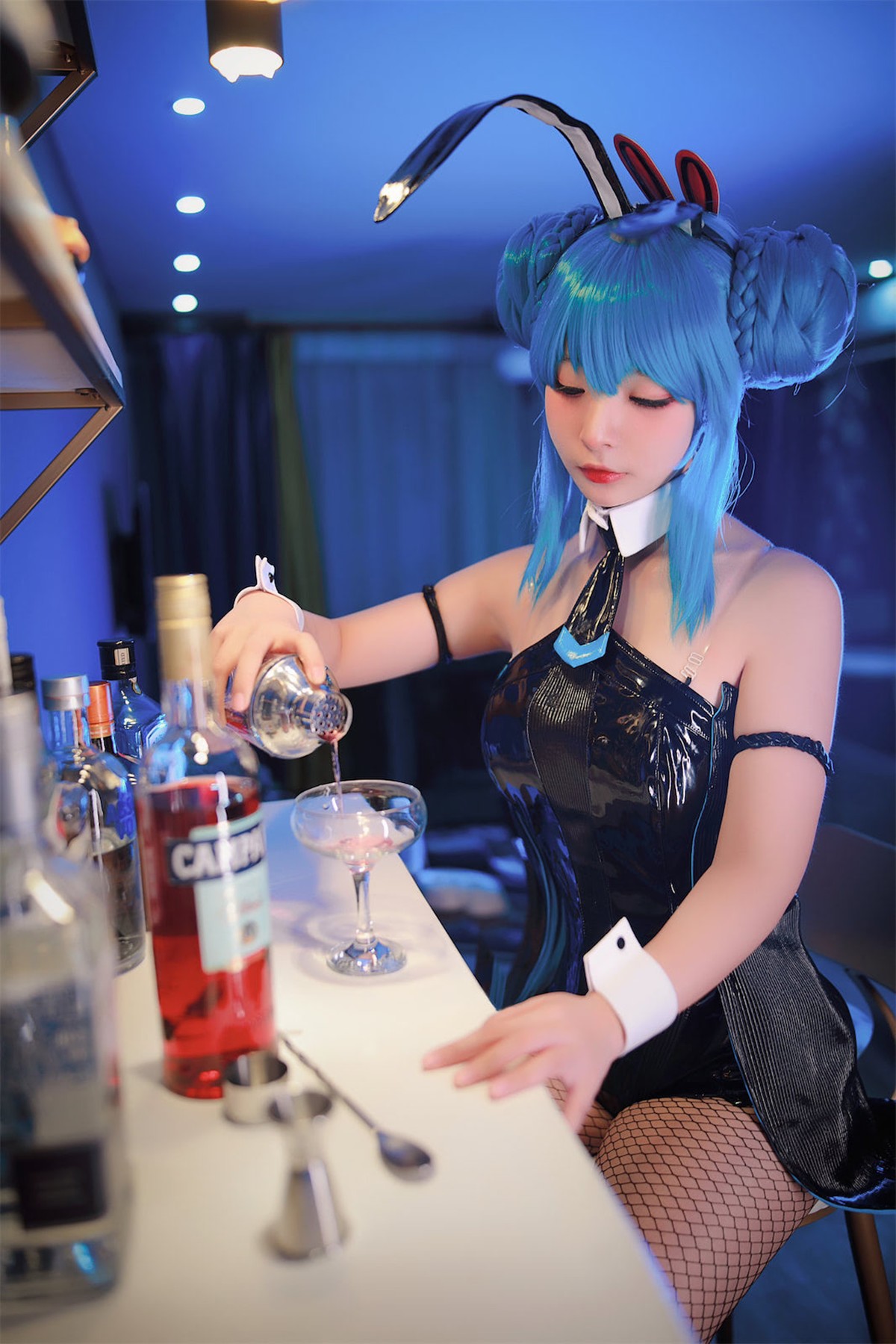 Cosplay Yuuhui玉汇 初音黑兔 13