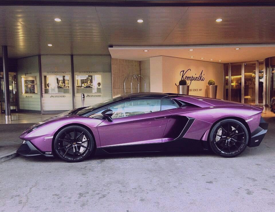 Purple lamborghini