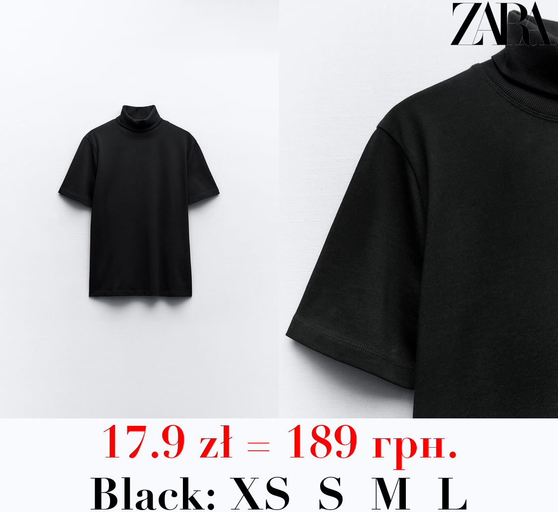 HEAVY COTTON TURTLENECK TOP