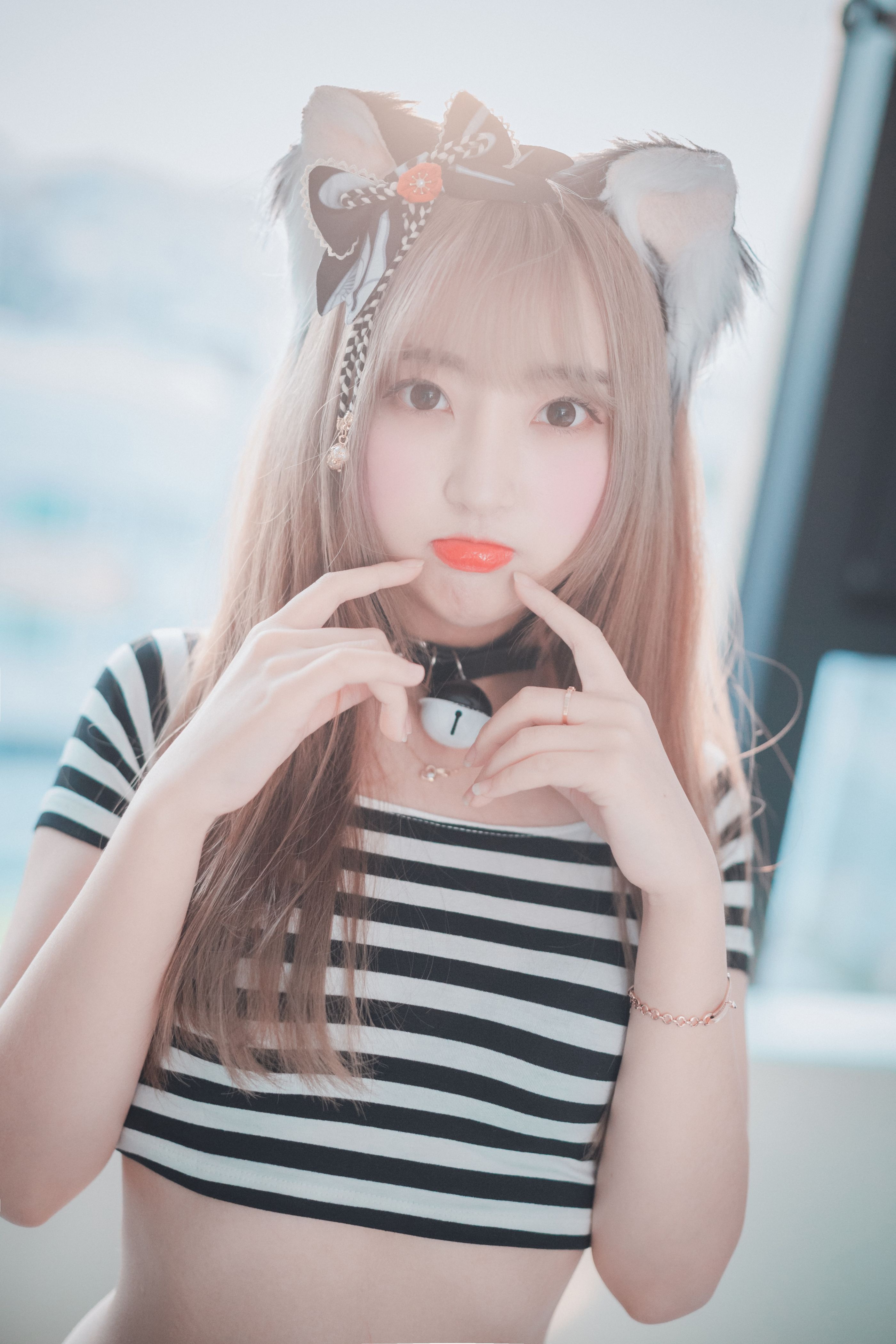 Hanari(하나리) - [DJAWA] Catgirl in Stripes [91P-814MB] 4