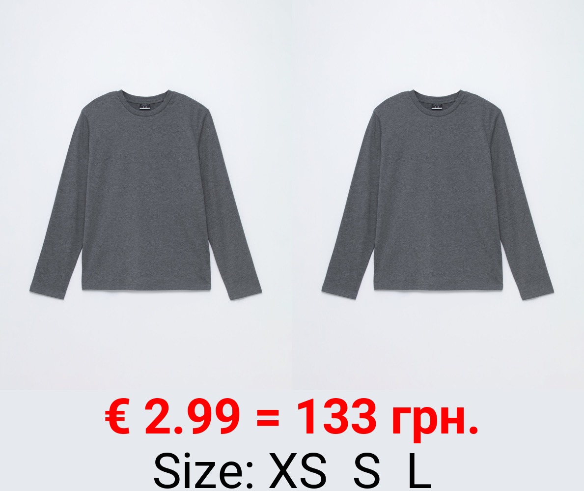 Basic T-shirt with long sleeves