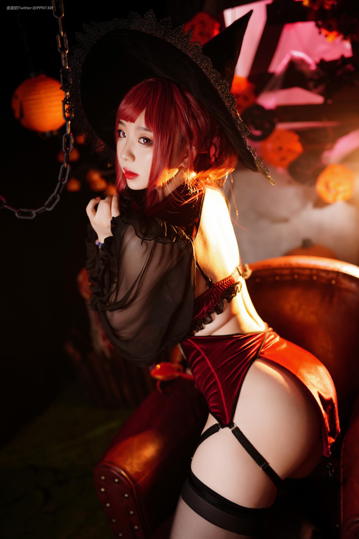 Cosplay 皮皮奶可可爱了啦 万圣节女巫 14