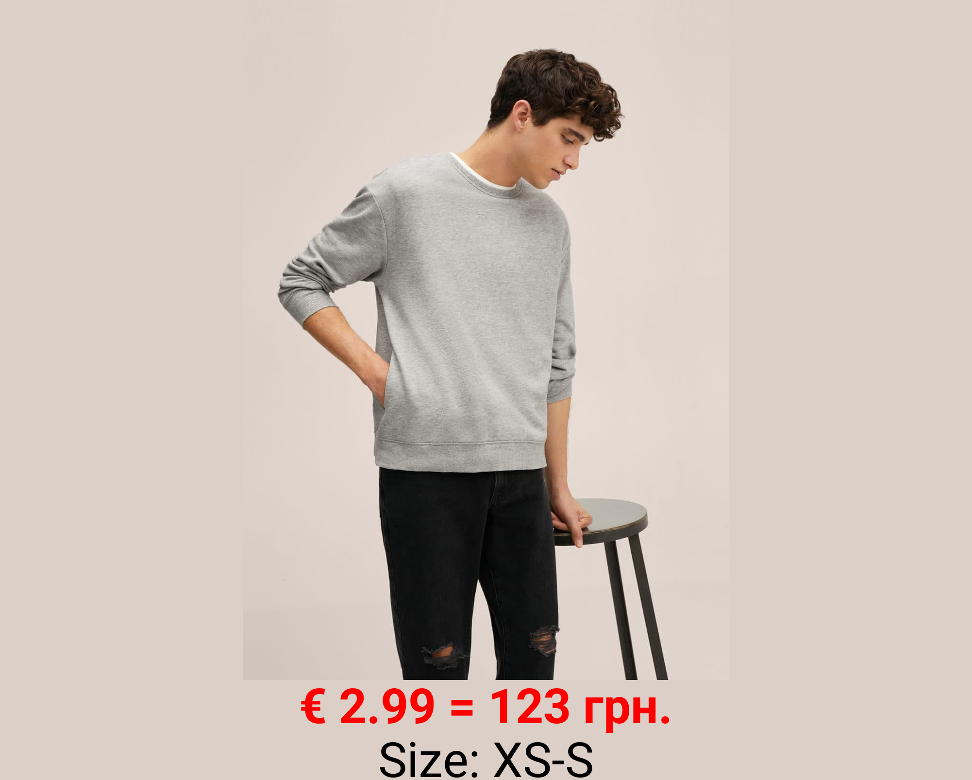 Sudadera básica algodón