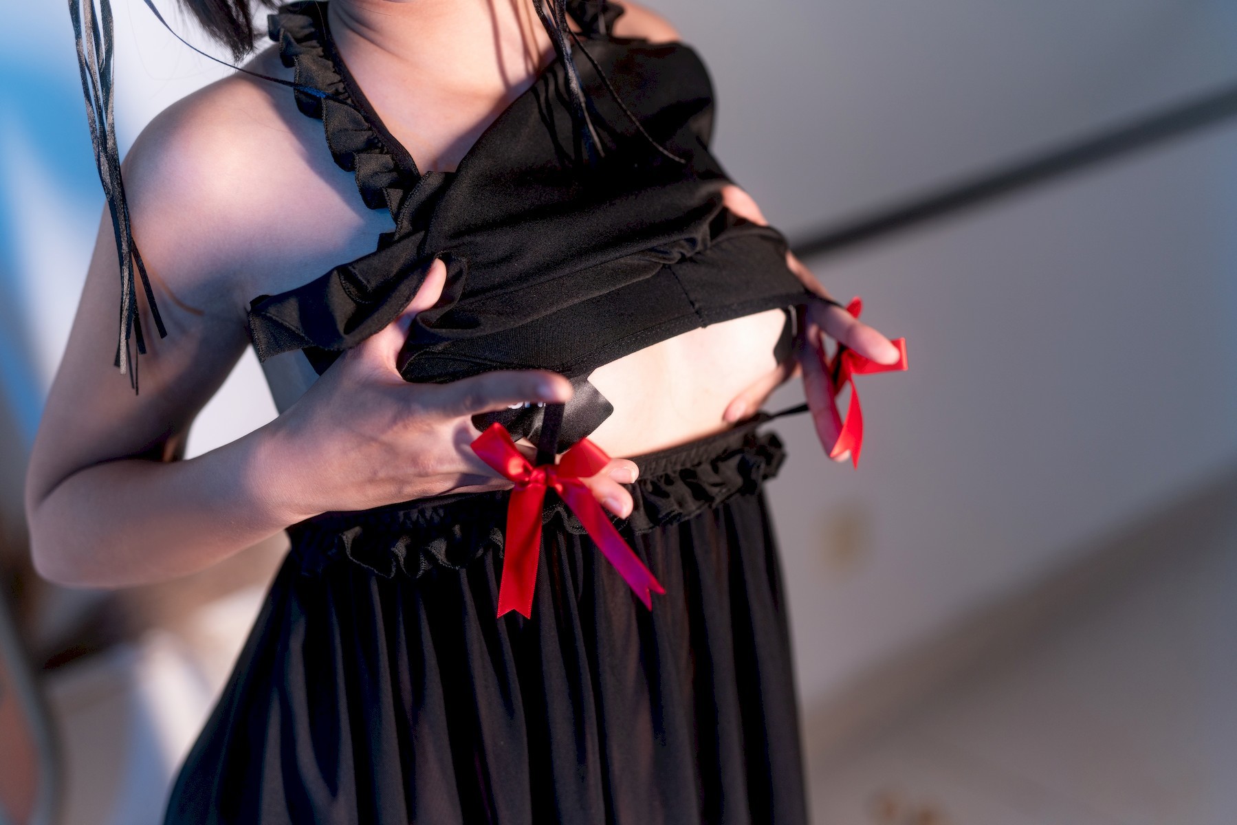 蠢沫沫 Cosplay 黑睡裙 Black Nightdress 10