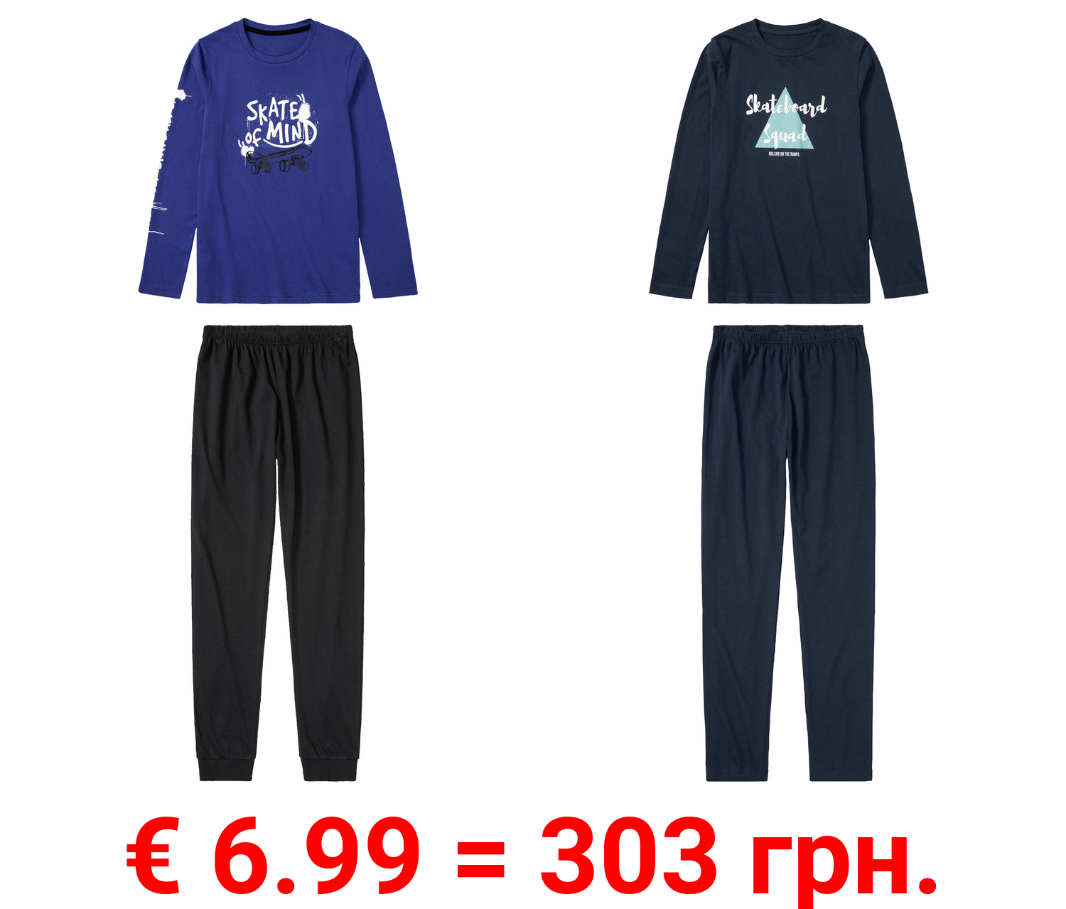 pepperts!® Kinder Pyjama mit Textildruck