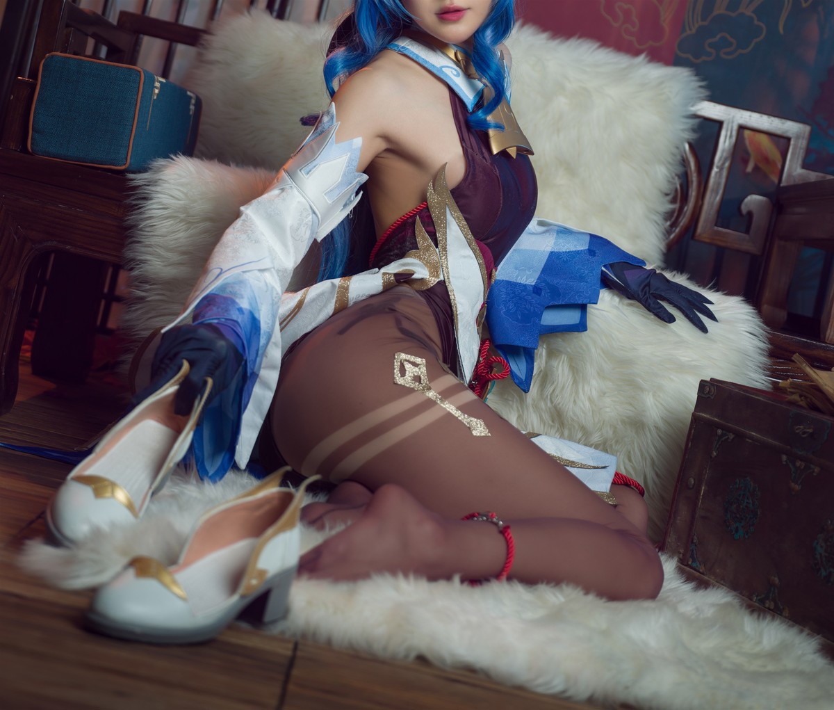 阿包也是兔娘 Cosplay 舰长 原神甘雨 10