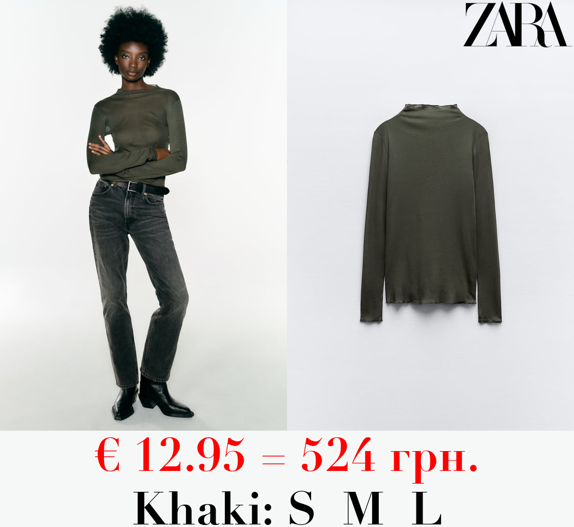 CREPE COTTON T-SHIRT