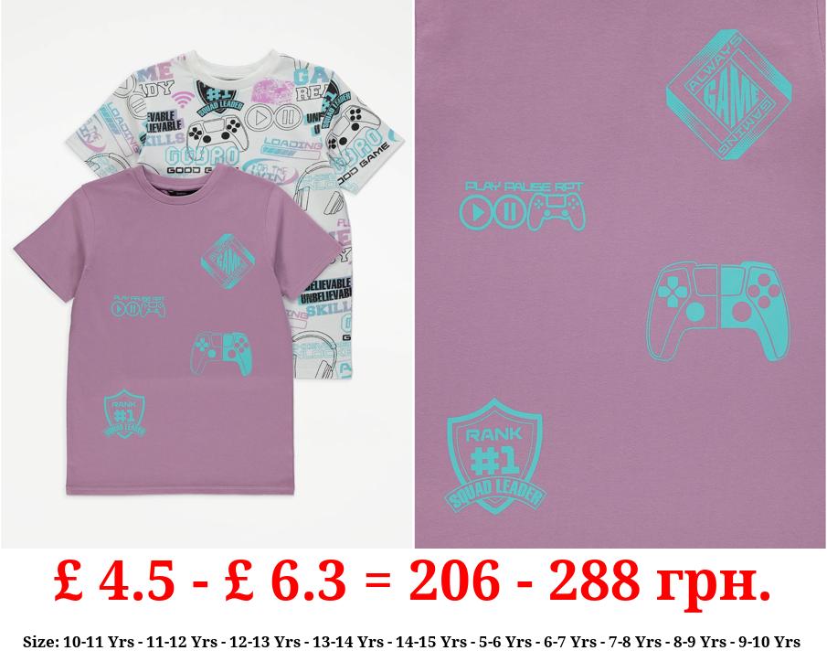 Gamer Graphic T-Shirts 2 Pack
