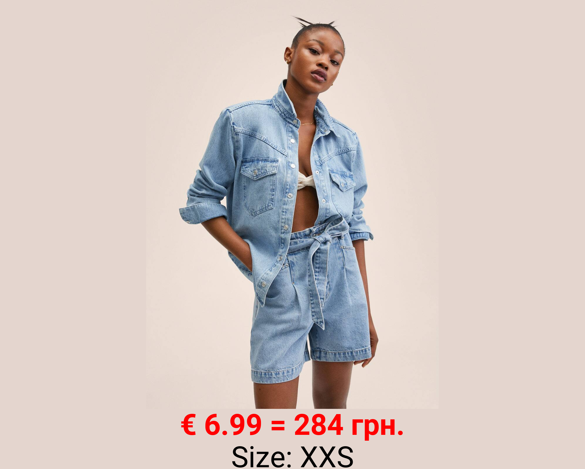 Camisa vaquera hombreras