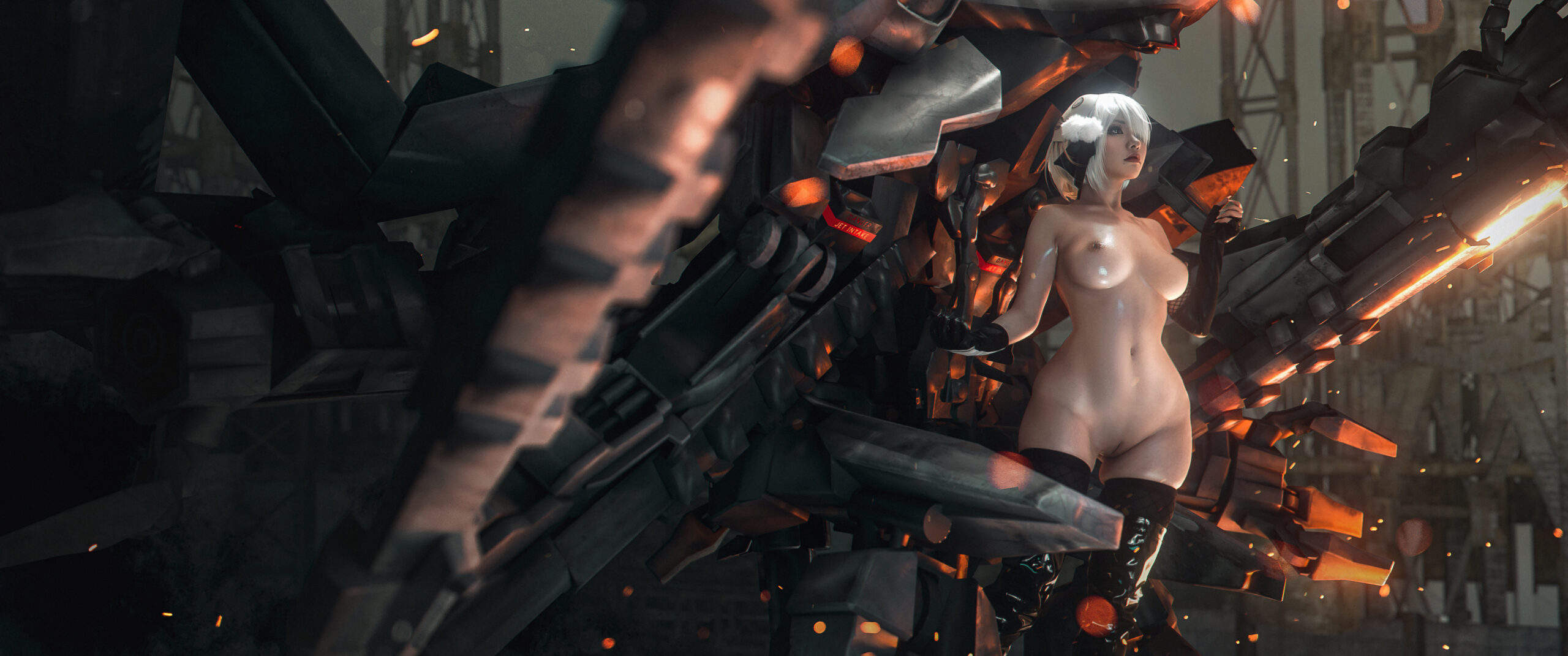 爆机少女喵小吉 Cosplay 尼尔机械纪元-人形兵器 14