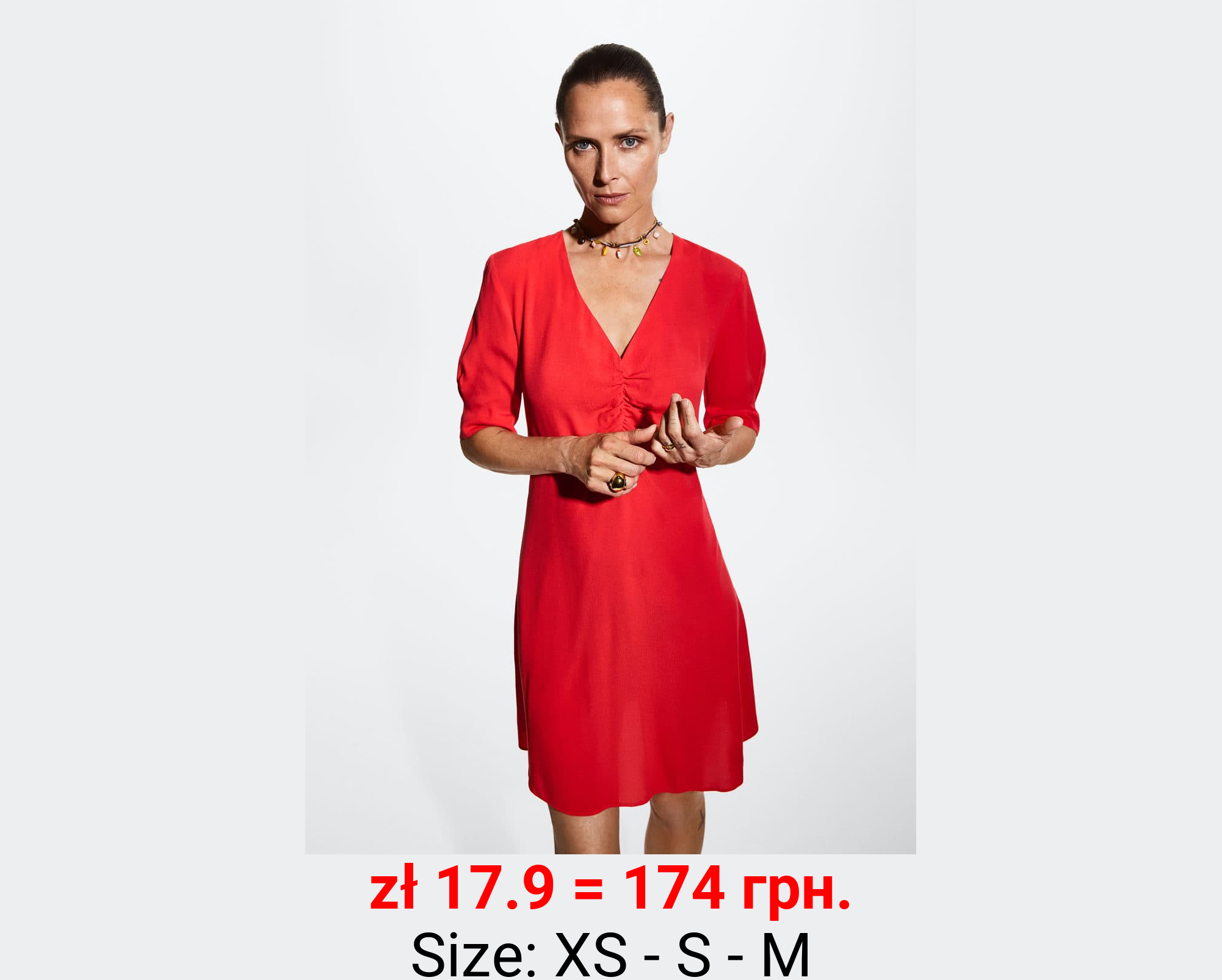 Vestido detalle fruncido