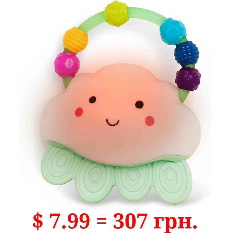 B. toys- B. baby – Baby Light-Up Cloud Rattle- Rain-Glow Squeeze- Teething Rattle Toys for Babies 3 Months +