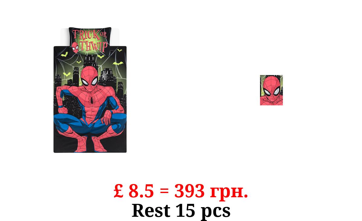 Disney Spiderman Halloween Kids Single Duvet Set