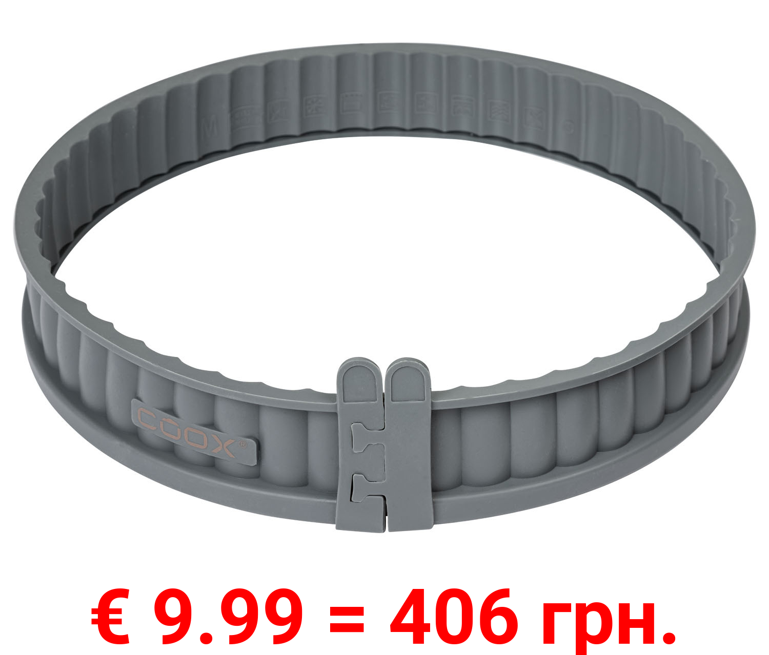 Coox Silikon Quicheform mit Glasboden