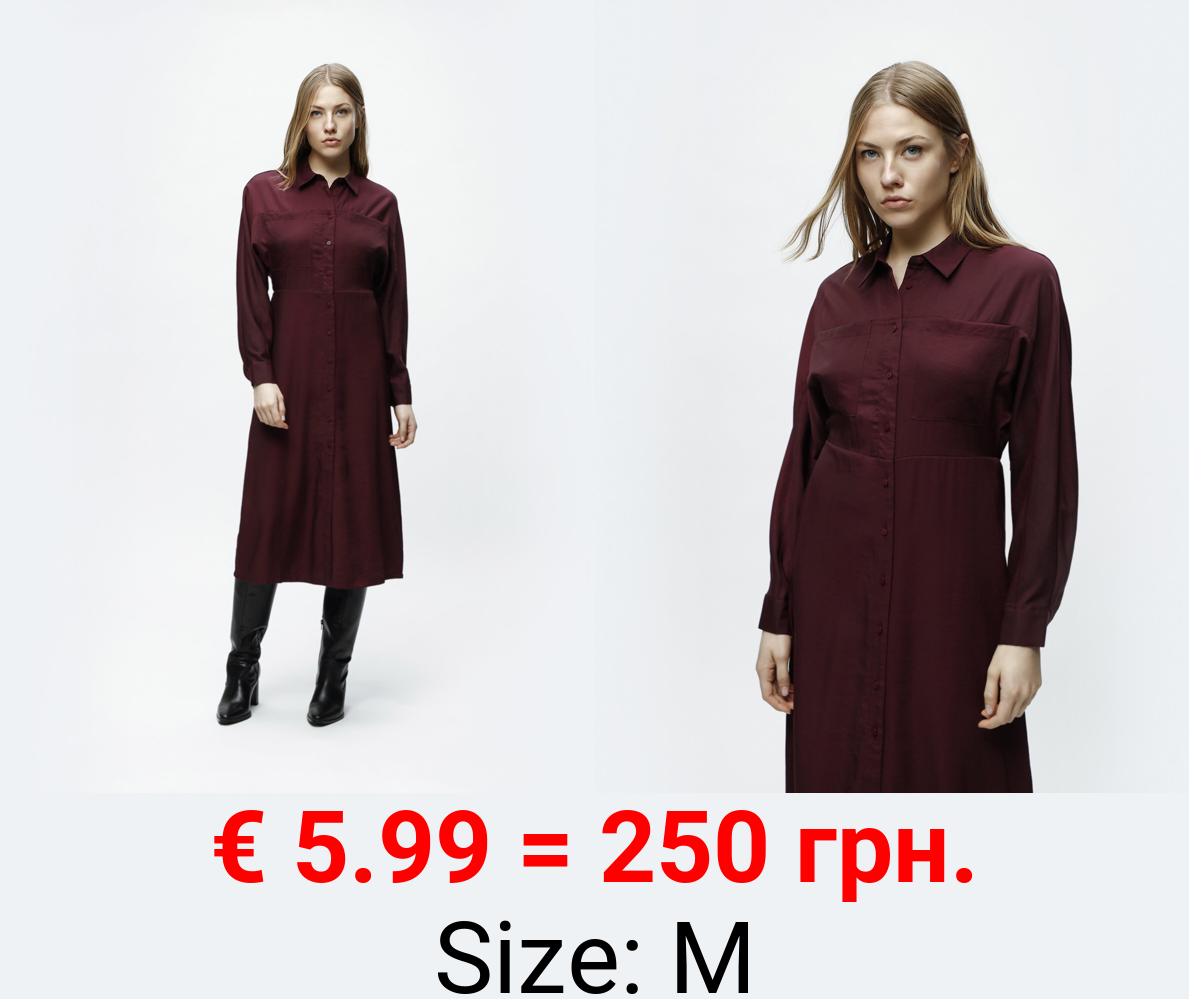 Midi shirt dress