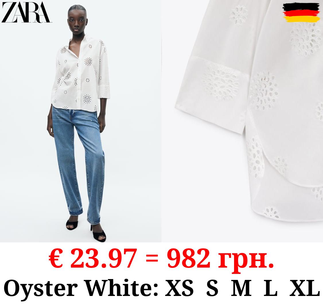 SHIRT WITH CUTWORK EMBROIDERY