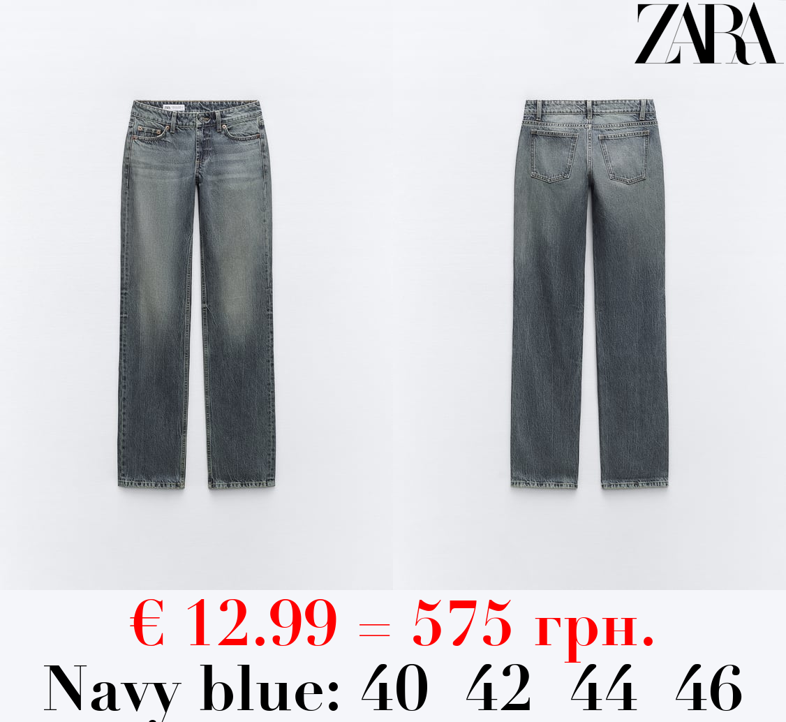 TRF STRAIGHT LOW-RISE JEANS
