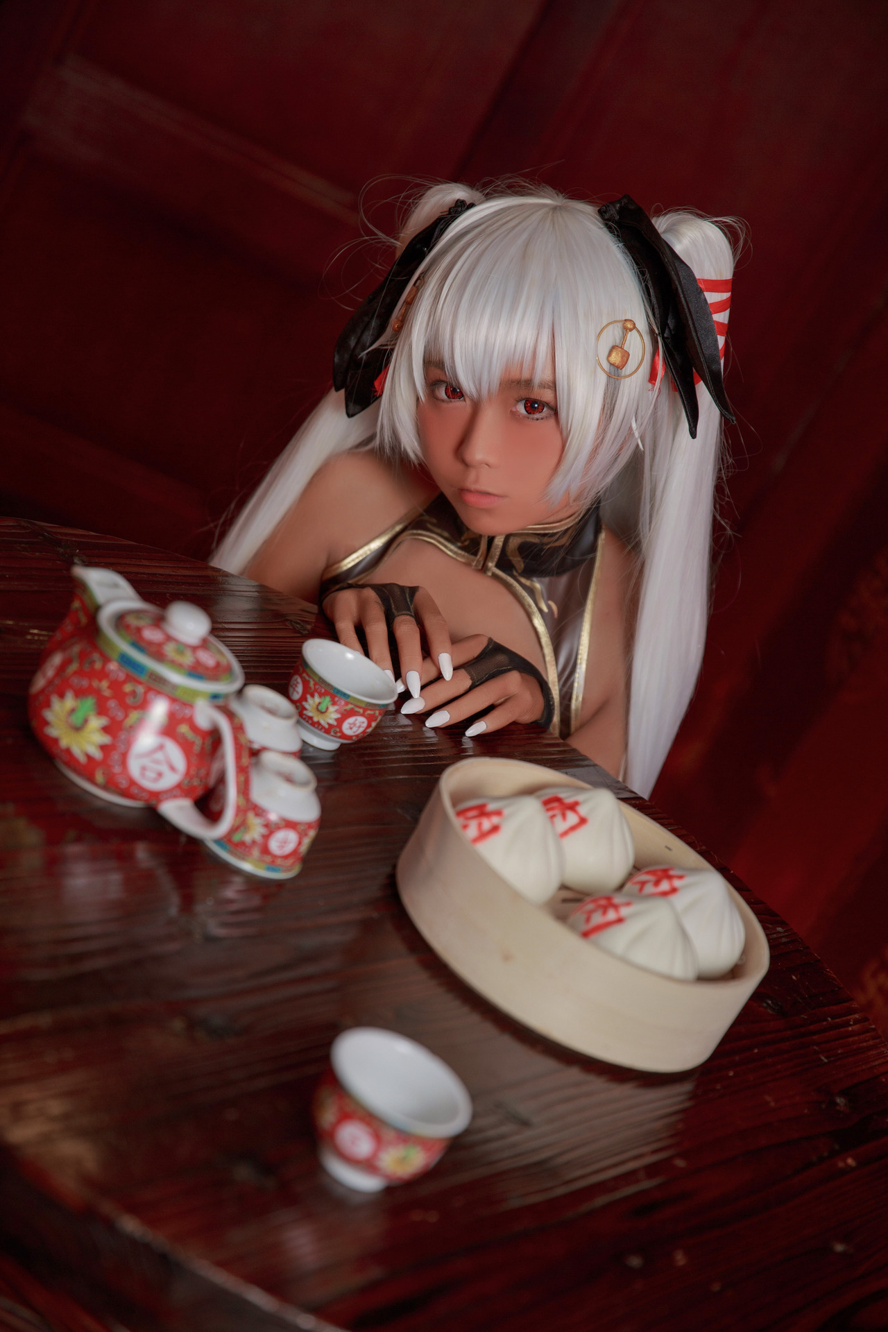 [G44不會受傷] 褐色旗袍娘 Brown Cheongsam Girl 8