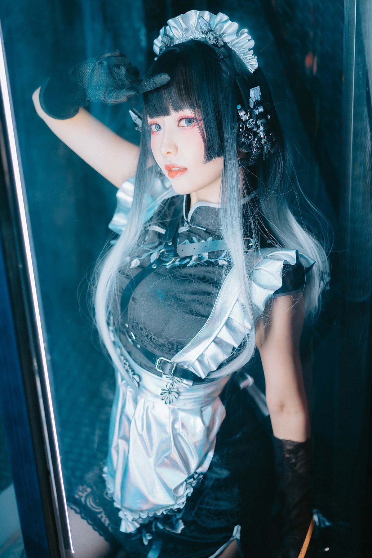 Cosplay ElyEE子 賽博女僕 Melanite黑榴石 6