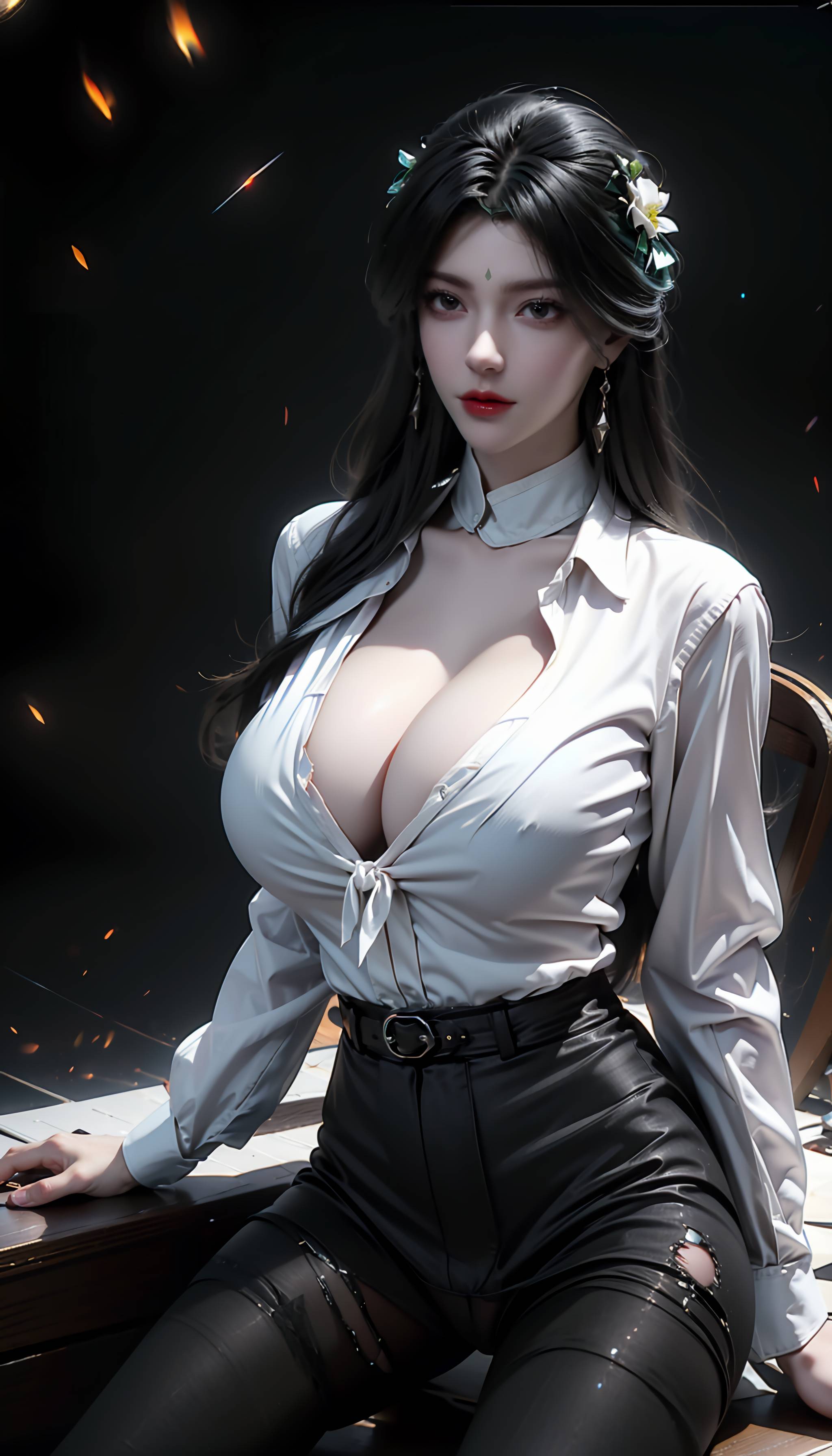 图片[5]-完美世界-柳神 黑丝衬衫-六色网