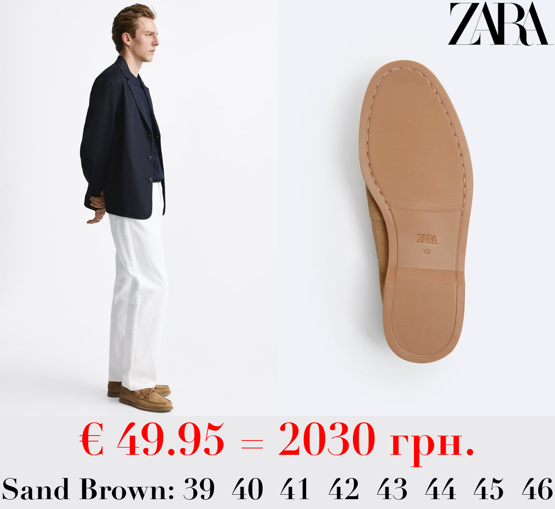 LEATHER LOAFERS WITH TASSEL