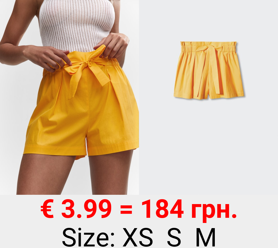 Shorts paperbag lazo