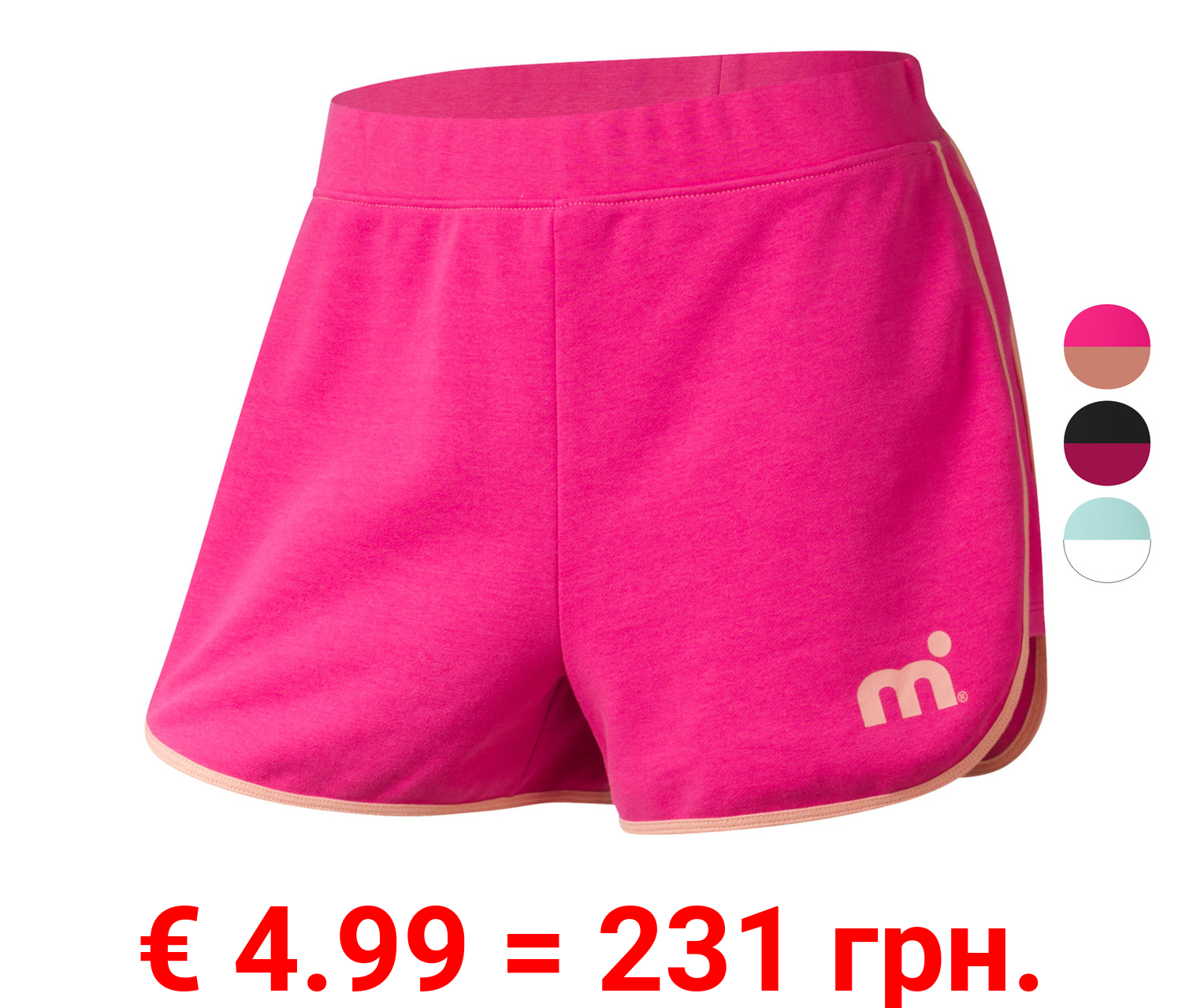 Mistral Damen Sweatshorts mit HeiQ Mint Technologie