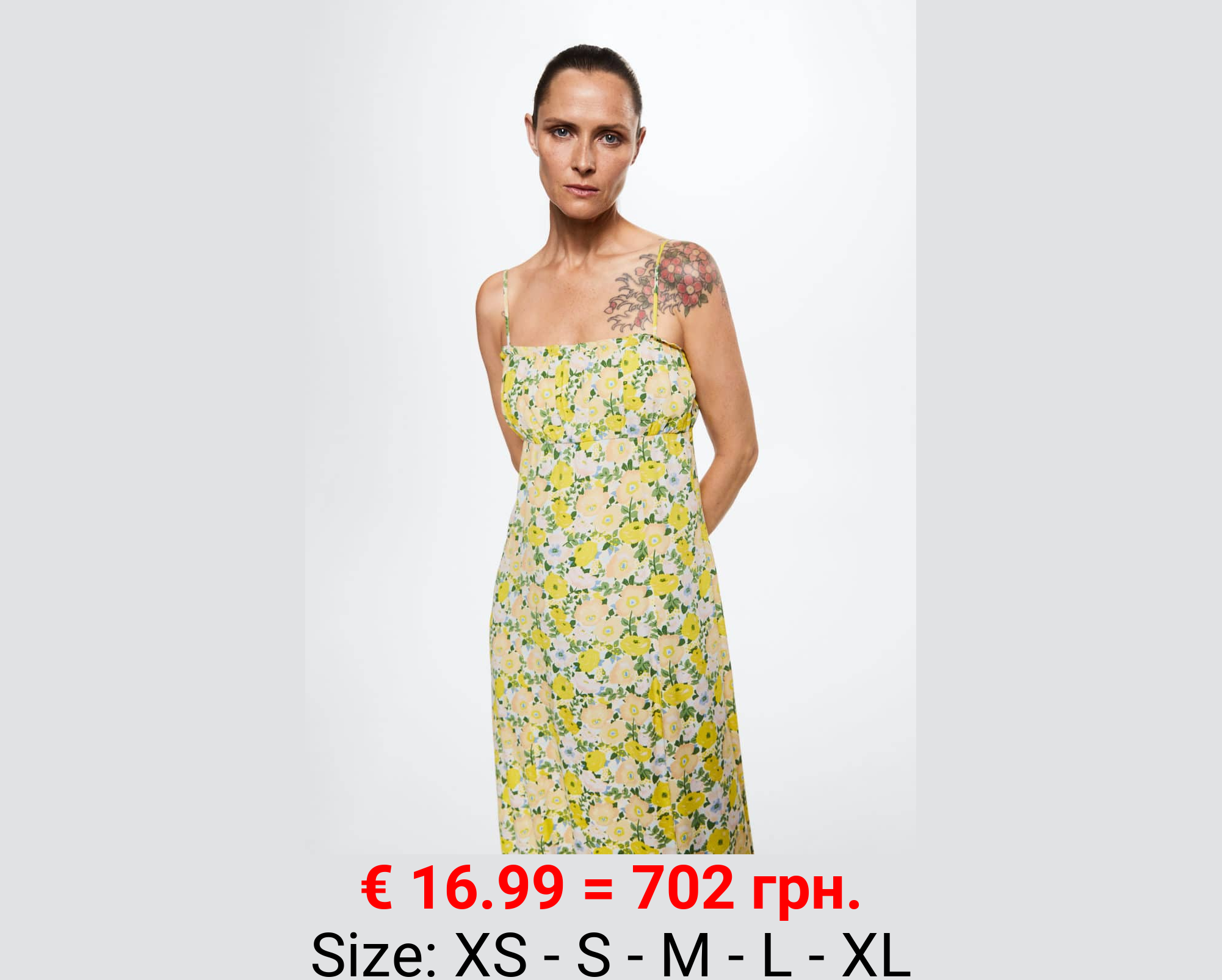 Vestido fluido floral