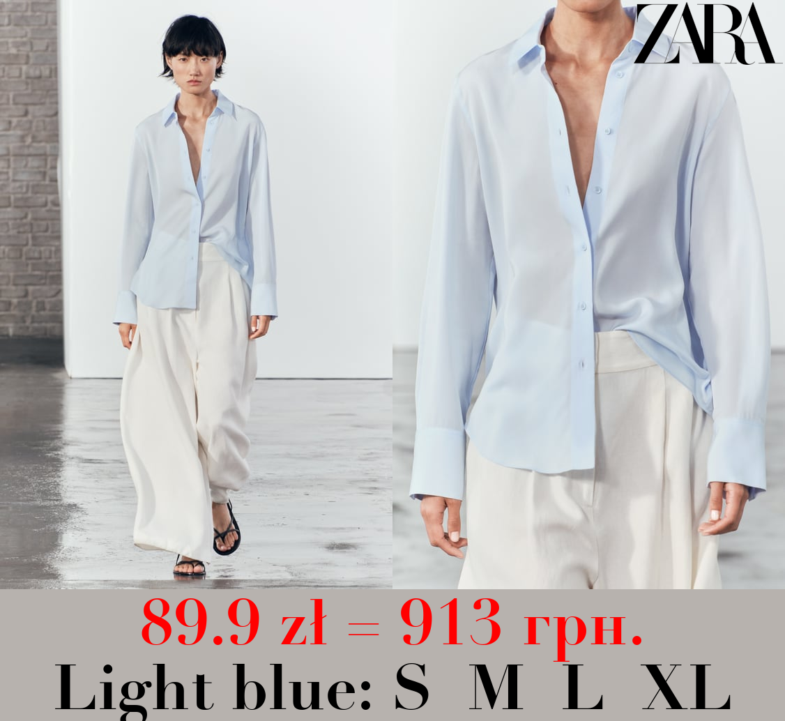 ZW COLLECTION STRAIGHT FLOWING SHIRT
