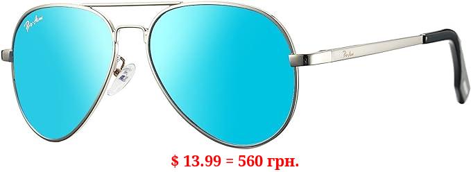 Pro Acme Small Polarized Aviator Sunglasses for Kids and Youth Age 3-18 with Two Sizes 50MM 52MM