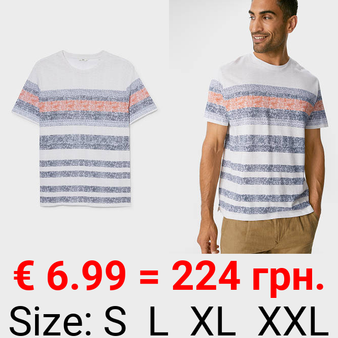 T-Shirt - Bio-Baumwolle - gestreift