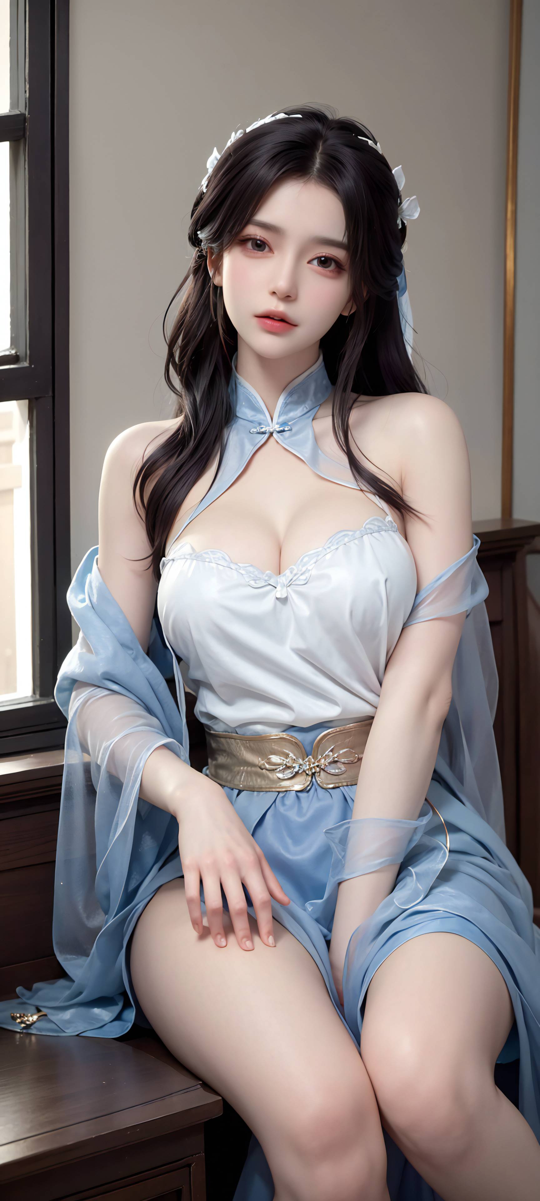 图片[40]-蓝色裙摆0401-六色网