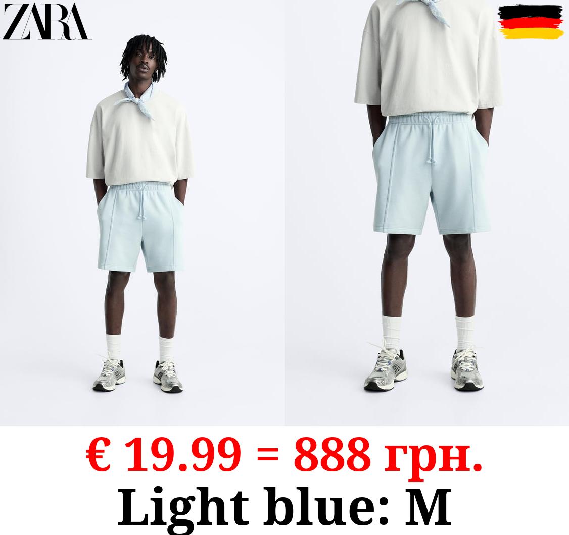 BERMUDA JOGGERS WITH SEAM DETAIL