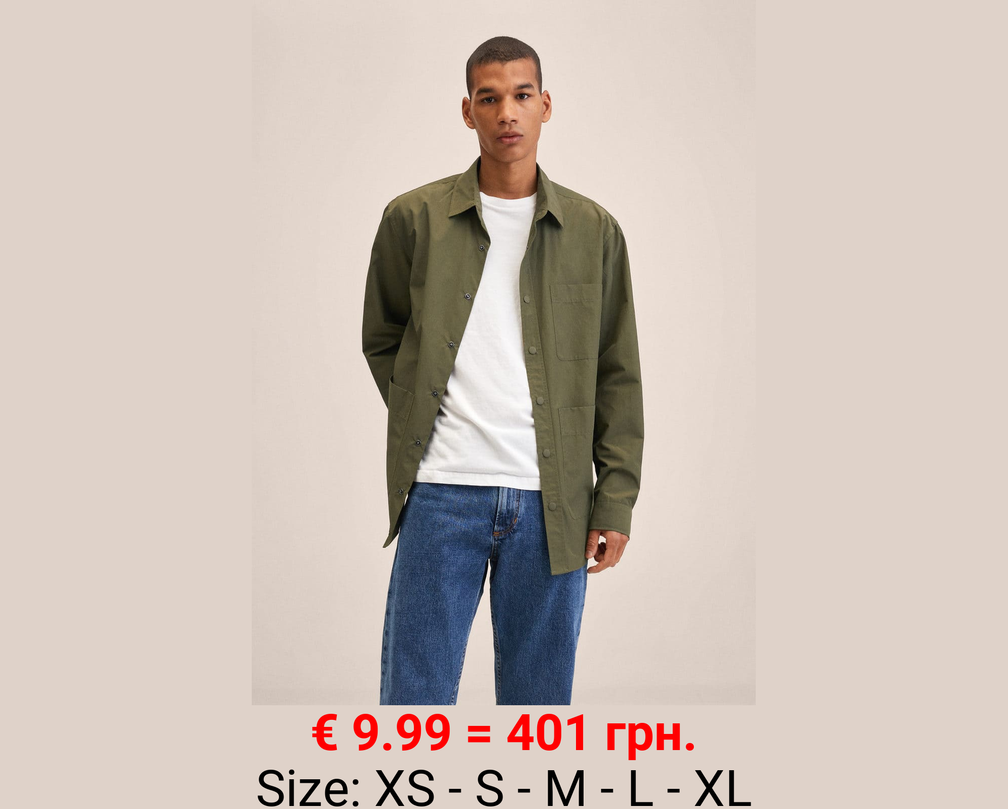 Camisa algodón bolsillos