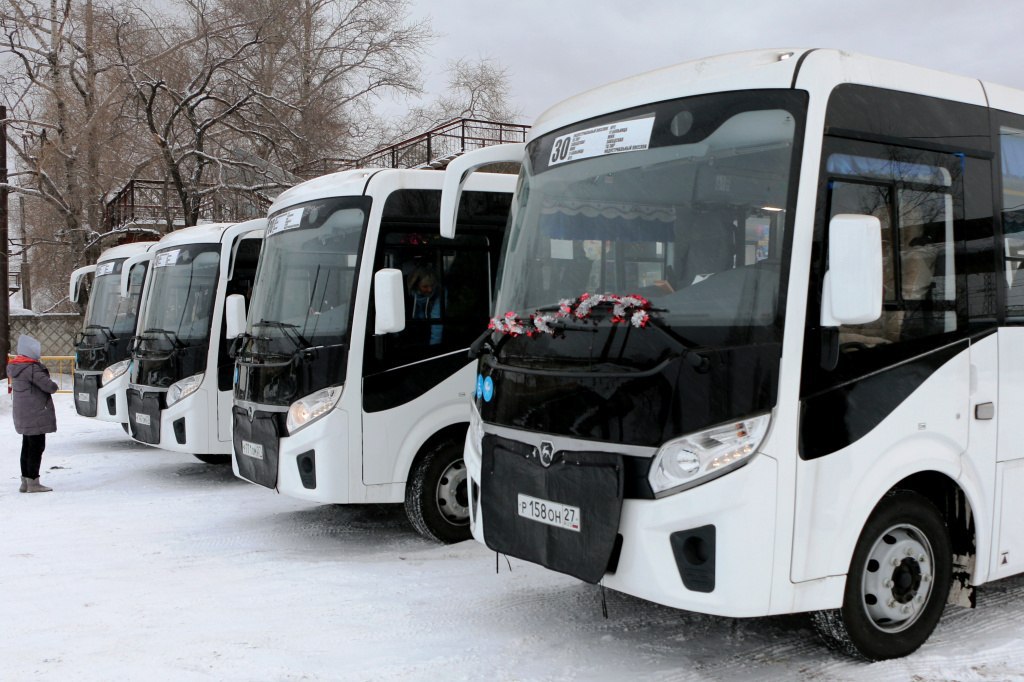 На автобусный маршрут №30 в Хабаровске вышли новые автобусы