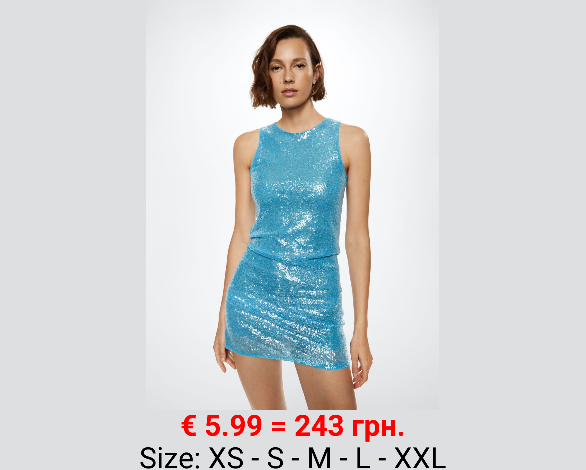 Vestido apliques lentejuelas