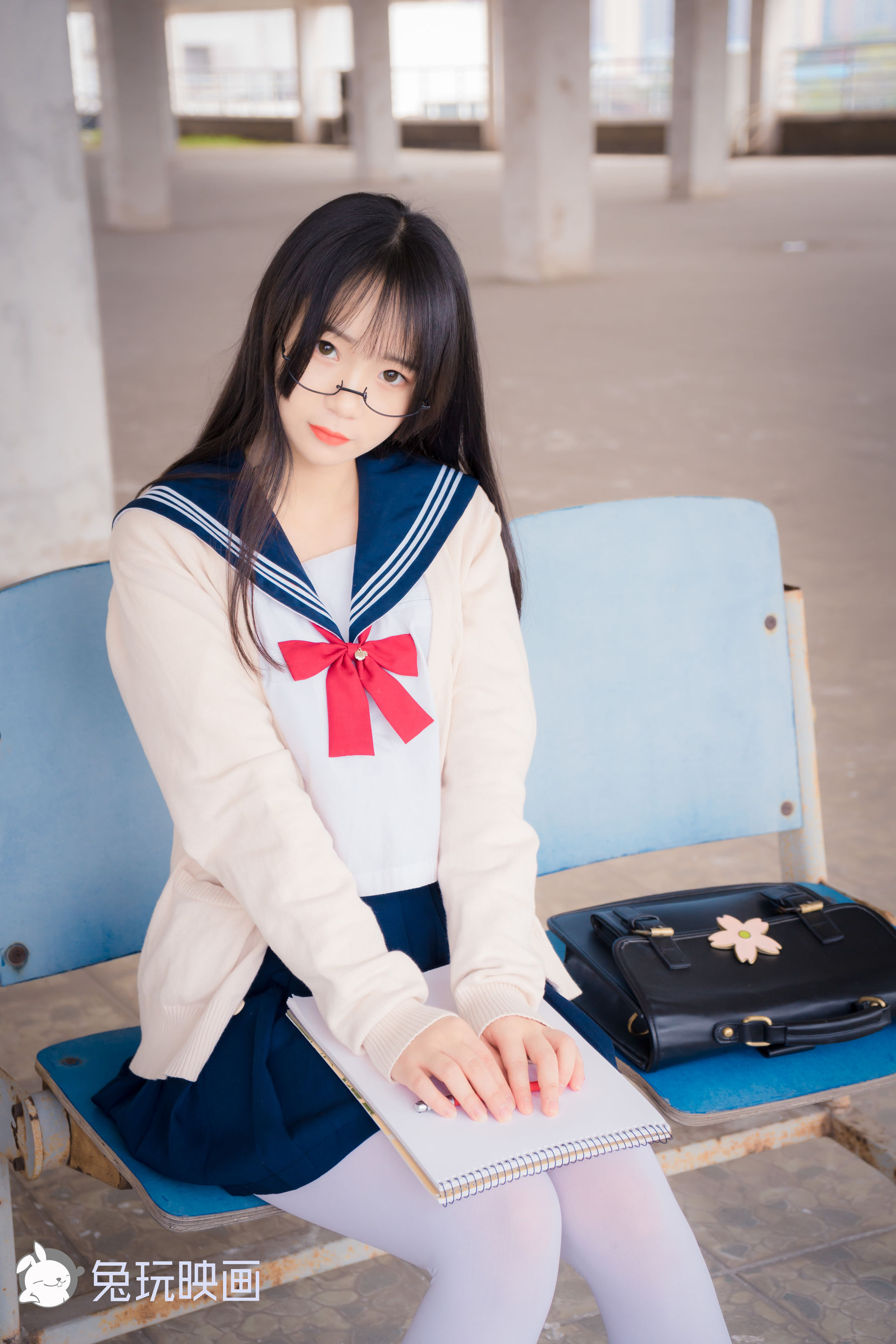 [兔玩映画]_-_白丝眼镜娘-写真图集共42P 3