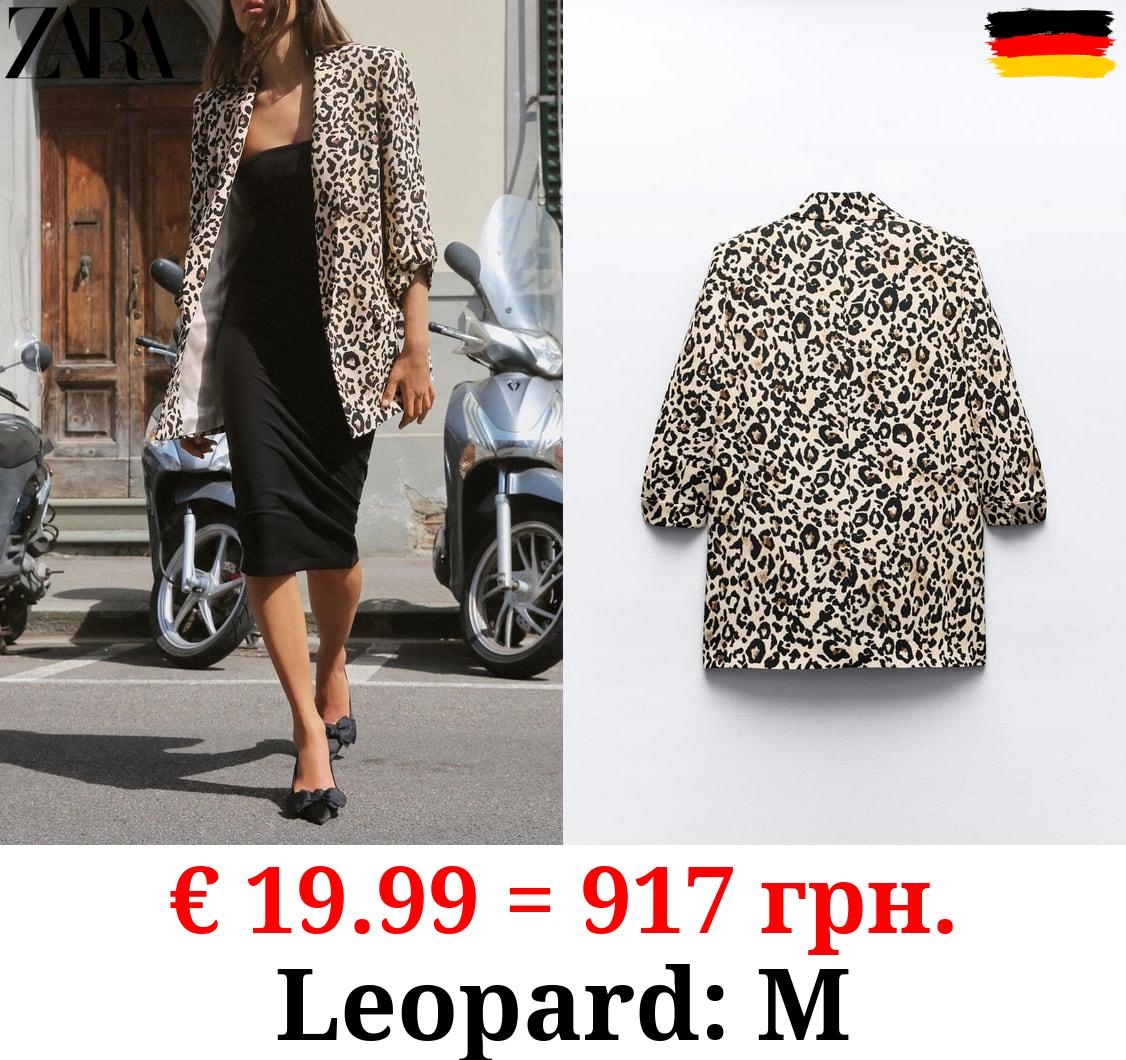 BLAZER WITH ROLLED-UP SLEEVES