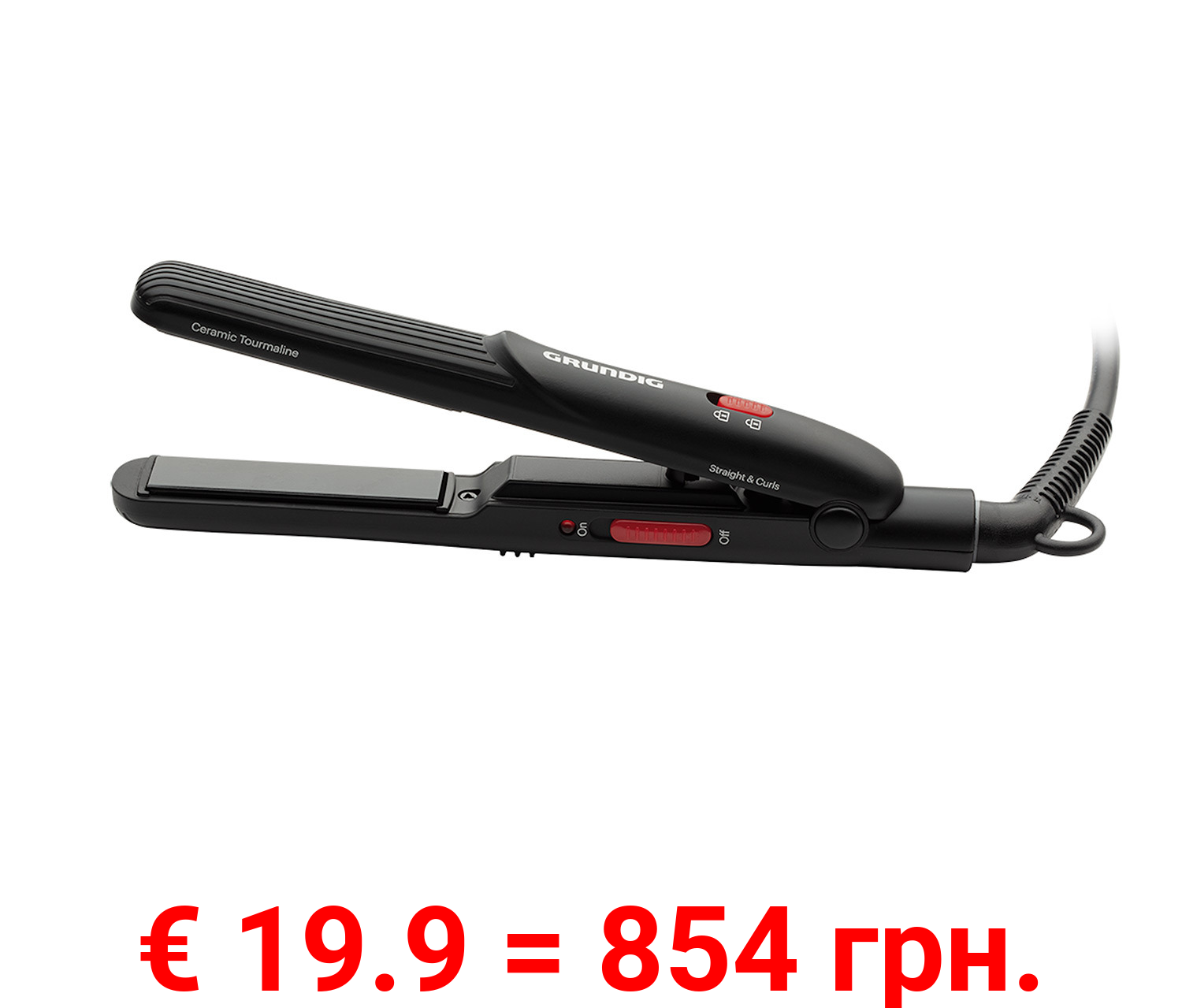 GRUNDIG Mini-Haarglätter, Turmalin, »HS 2030«