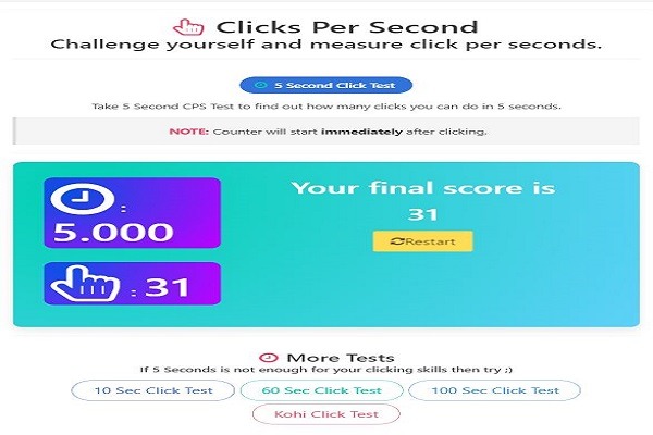 CPS Test, Improve Your CPS Score