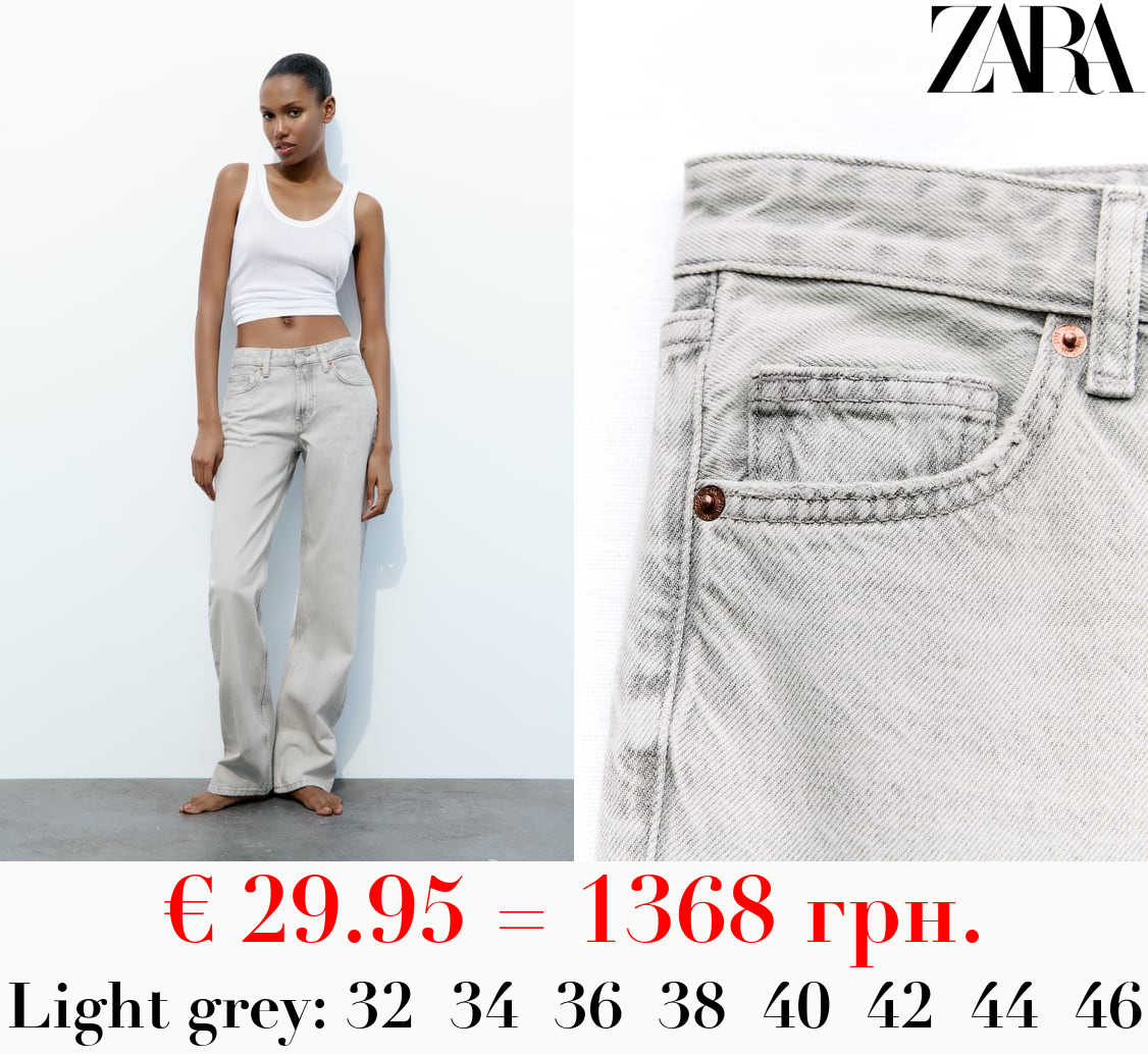 TRF WIDE-LEG MID-RISE FULL LENGTH JEANS