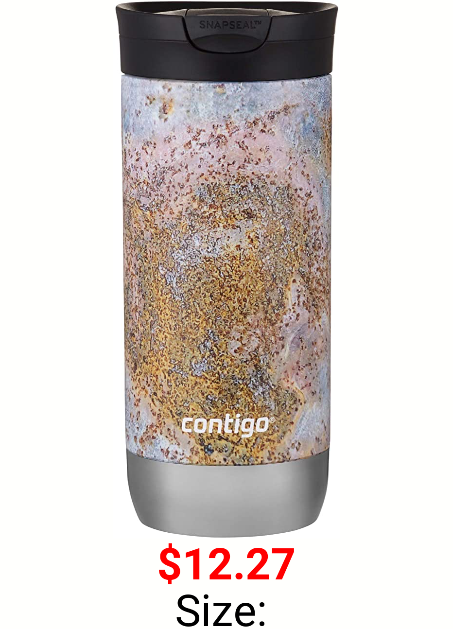 Contigo Snapseal Insulated Travel Mug, 1 Count (Pack of 1), Rustic Gold