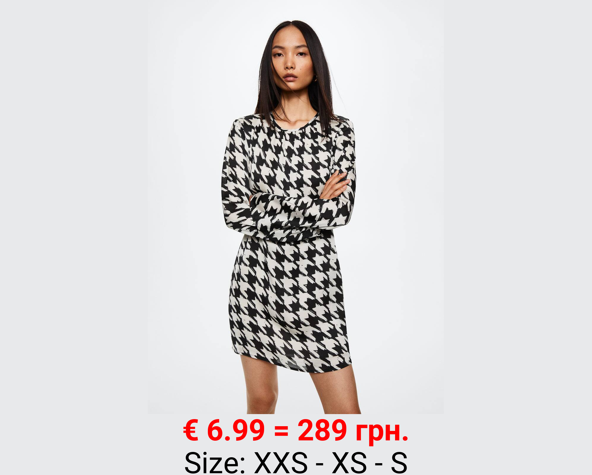 Vestido pata de gallo