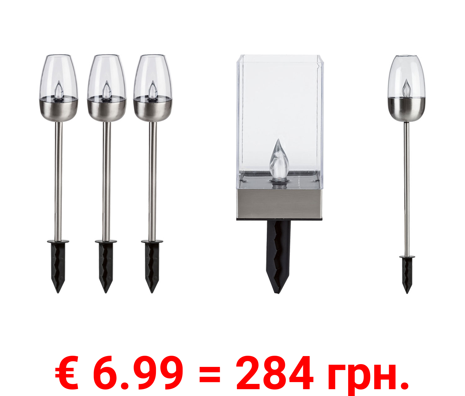 LIVARNO home Solar Fackel, LED, mit realistischem Flackereffekt