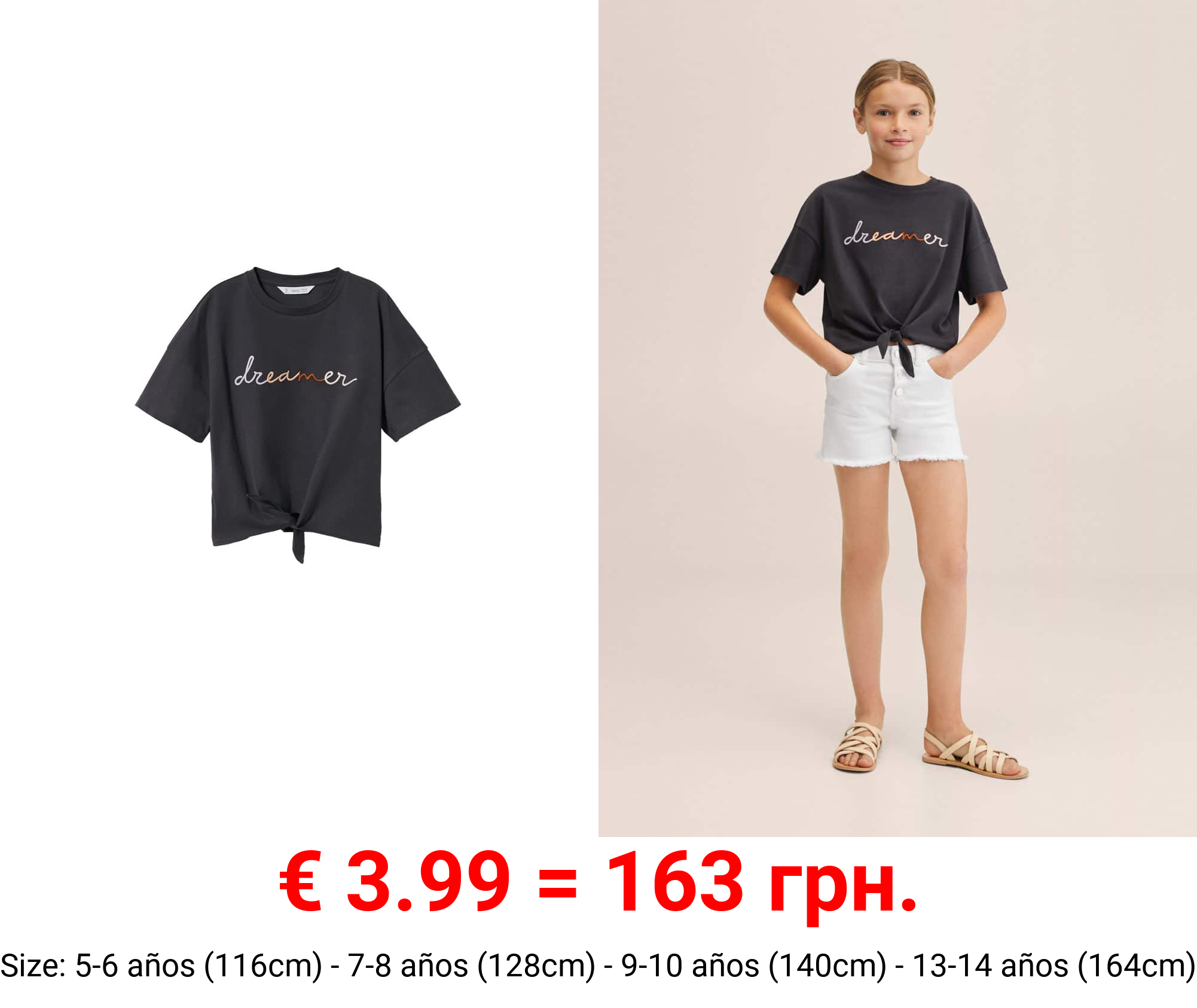 camiseta estampada lazo