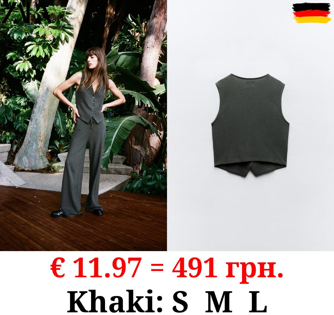 TEXTURED JACQUARD WAISTCOAT