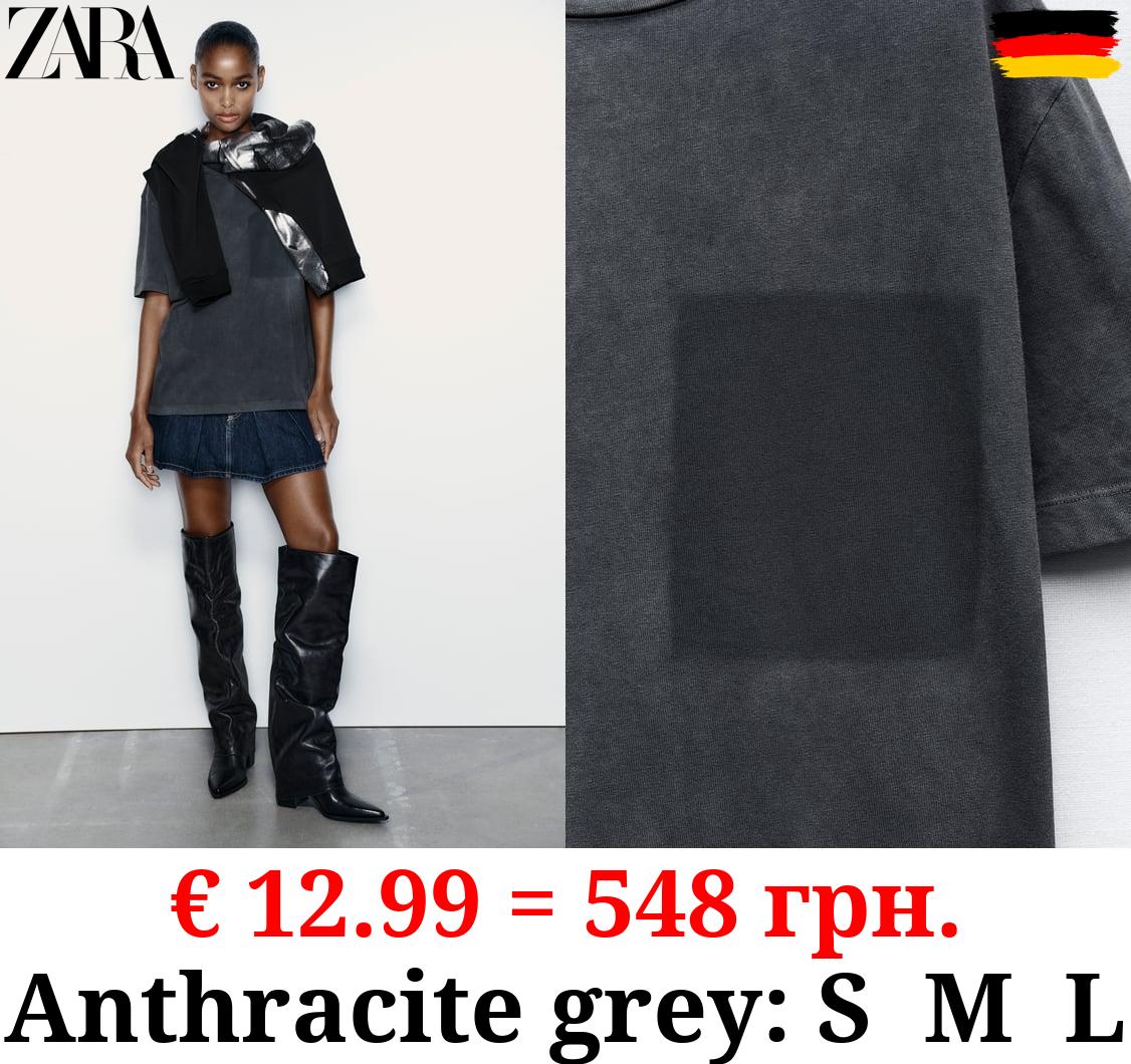 FADED T-SHIRT WITH POCKET EFFECT