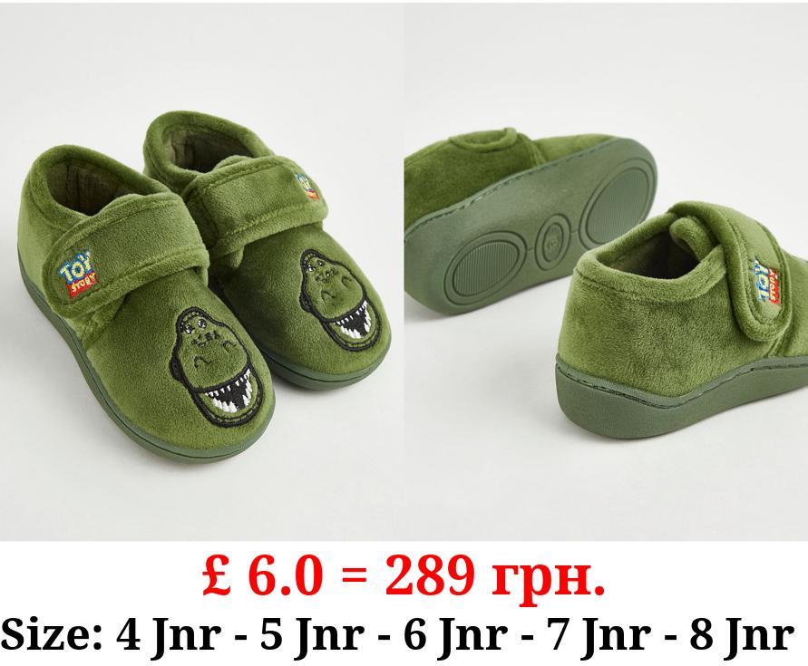 Disney Toy Story Green Rex Cupsole Slippers