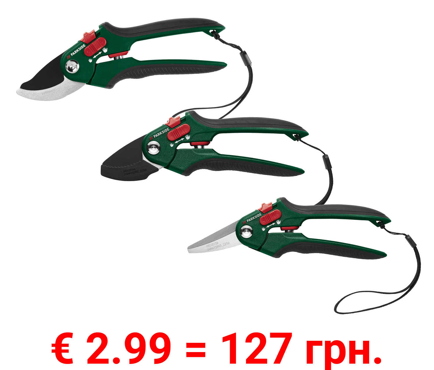 PARKSIDE® Gartenschere Amboss / Bypass / Universal