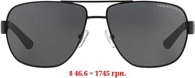 A|X ARMANI EXCHANGE Men's Ax2012s Rectangular Sunglasses
